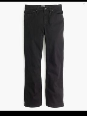 J.Crew Billie Demi-Boot Crop Black Jeans High Rise Cropped Ankle Pants 28 Sz 6